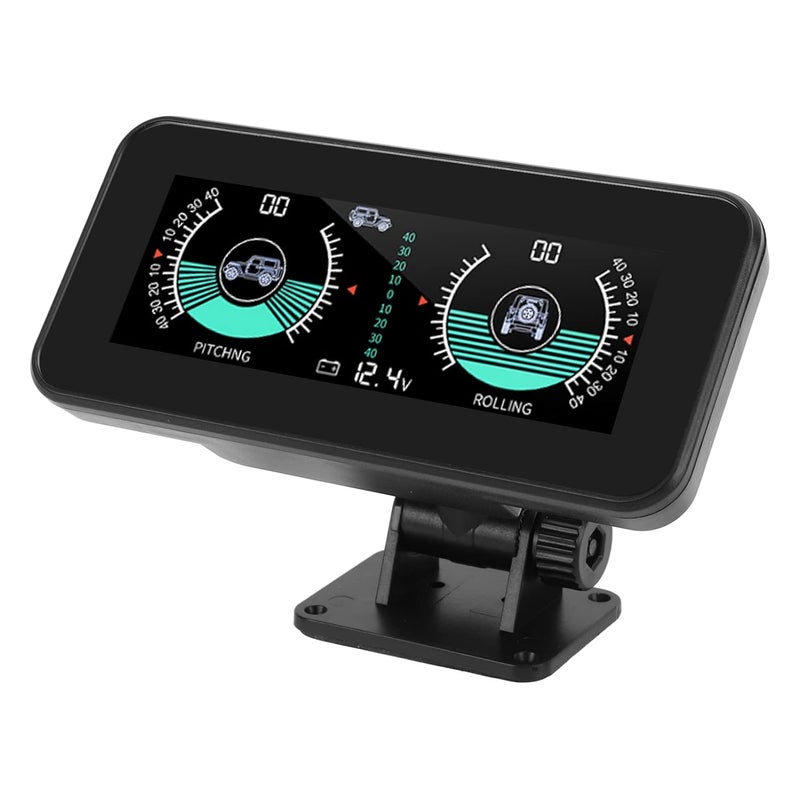 Fydun Car Inclinometer Level Tilt Gauge, HUD Car Electronic Clinometer Indicator Digital Inclinometer Car Angle Slope Meter for Automobile - Image 1